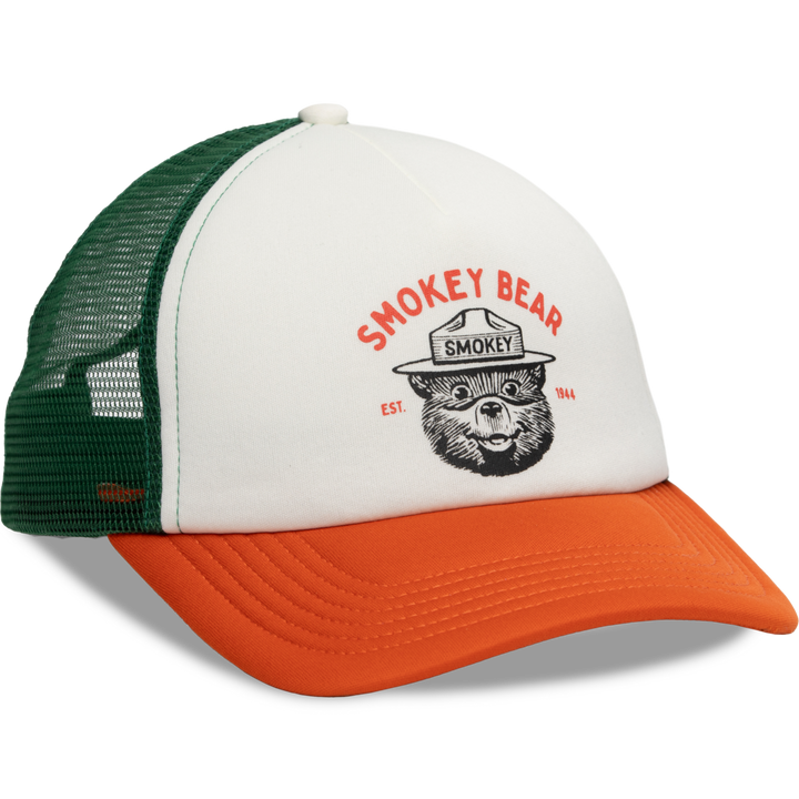 SMOKEY VARSITY 5-PANEL TRUCKER HAT