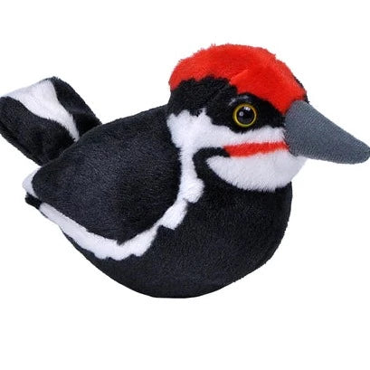 AUDUBON II PILEATED WOODPECKER STUFFED ANIMAL WITH SOUND - 5"