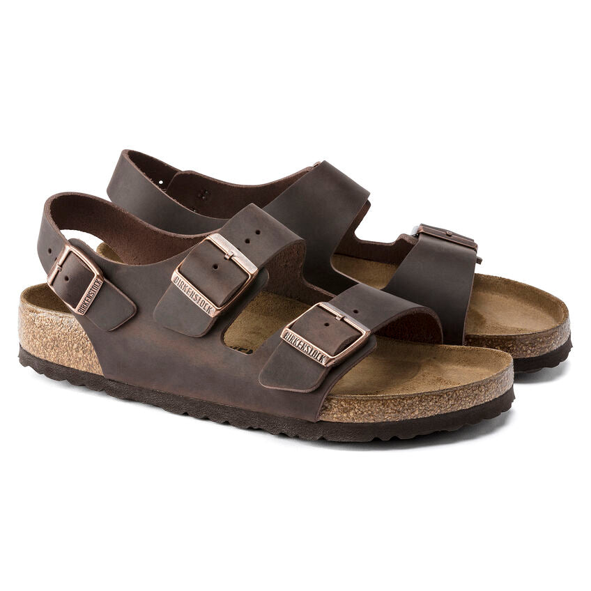 MILANO OILED LEATHER SANDAL