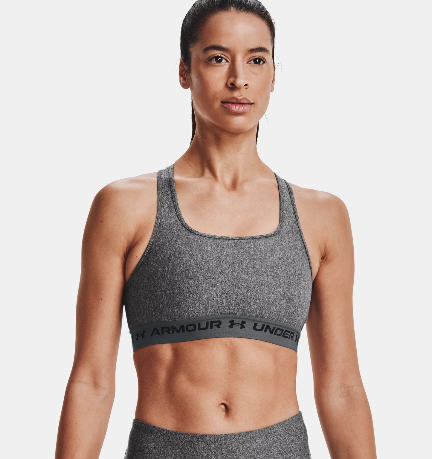 UA CROSSBACK MID HEATHER BRA