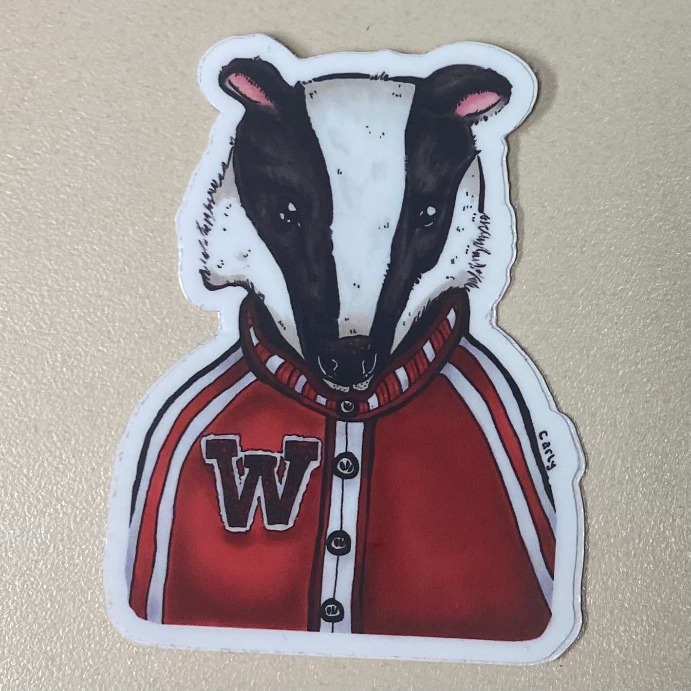 BUCKY BADGER STICKER