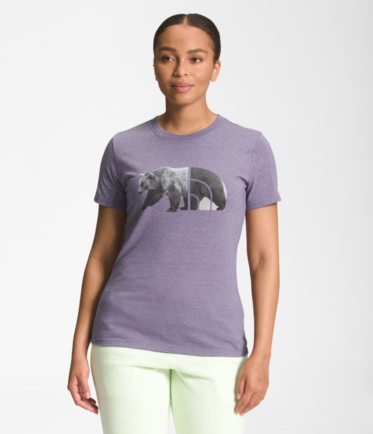 WOMEN'S TRI-BLEND BEAR TEE S/S