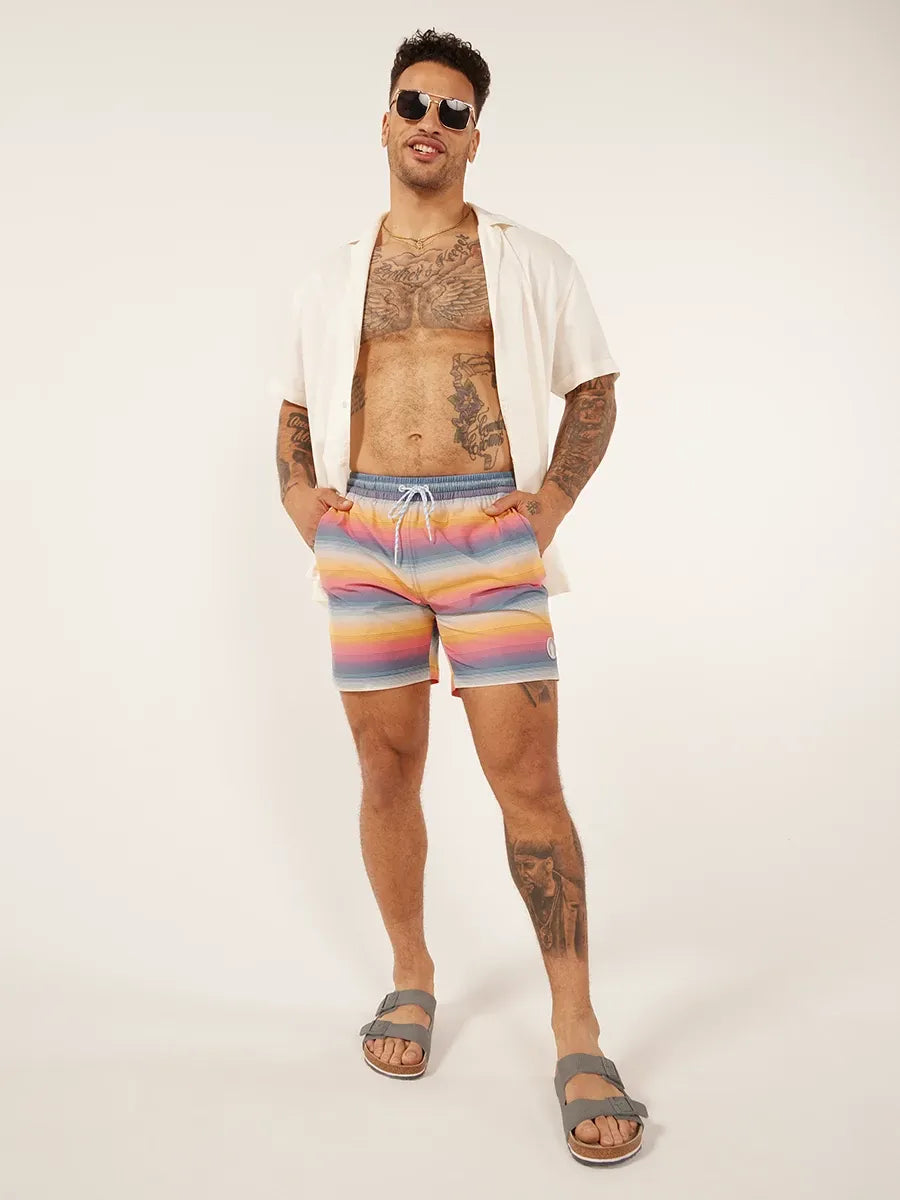 THE MALIBU SUNSETS 7" CLASSIC LINED SWIM TRUNK