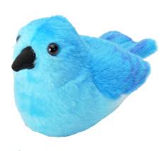 AUDUBON II MOUNTAIN BLUEBIRD STUFFED ANIMAL - 5"