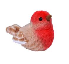 AUDUBON II HOUSE FINCH STUFFED ANIMAL W/SOUND - 5"