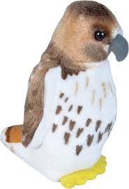 AUDUBON II RED-TAILED HAWK W/SOUND STUFFED ANIMAL - 5"