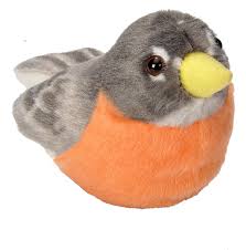 AUDUBON II AMERICAN ROBIN STUFFED ANIMAL - 5"